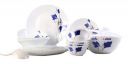 Larah By Borosil Ageria Opalware Glass Dinner Set,Pack of 25, White...