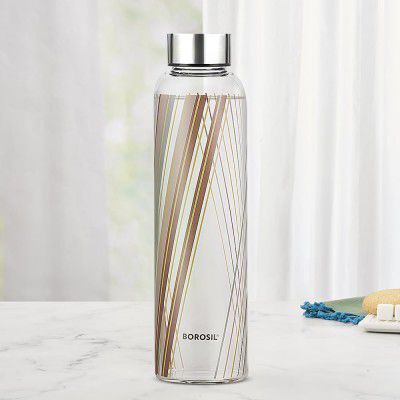 Borosil Artisan 550ml Narrow Mouth Glass Bottle