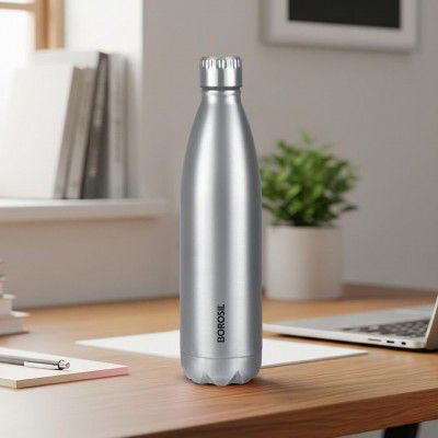 BOROSIL Bolt 500ml Steel Bottle 24 Hours Hot & Cold Double Wall Vaccum Insulated Flask 500 ml