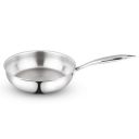 Borosil Cookfresh Tri-ply Stainless Steel Frypan with Handle | Gas, Induction Compatible | SS304 Food Grade Steel Frying Pan (2.3 L)...