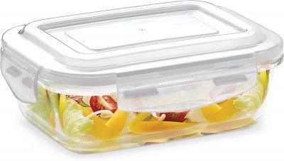 BOROSIL Glass Grocery Container  - 640 ml (Clear)
