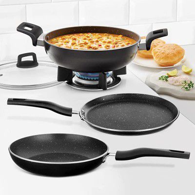 Borosil Granito 4pc Cookware Set