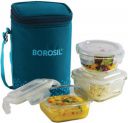 BOROSIL IC22COMTF03 3 Containers Lunch Box (880 ml)...