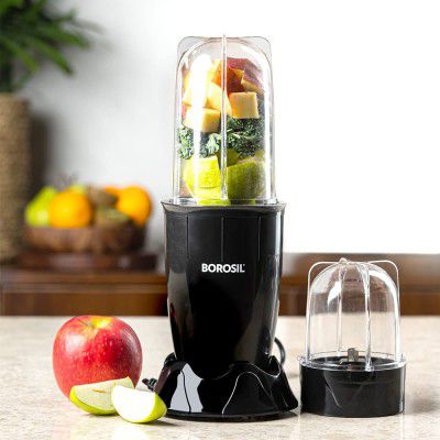 Borosil NutriFresh PB31 Portable Mini-Blender & Grinder 400W