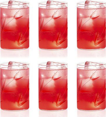 BOROSIL (Pack of 6) BVS6BOQ295L Glass Set Water/Juice Glass (295 ml, Glass, Clear)