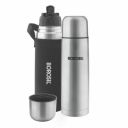 Borosil Stainless Steel Hydra Thermo Vacuum Insulated Flask Water Bottle, 1000 ml...