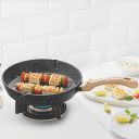 Borosil Vajra Die-Cast Non-Stick Aluminium Round Grill Fry Pan, 240 mm Wide, 5 mm Thick...