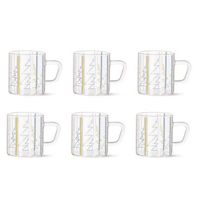 Borosil Vision Sintra Tea n Coffee Classic Mug Set of 6 Pcs 190 ml 