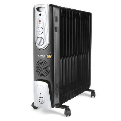 Borosil Volcano 13 Fin Oil Filled Radiator Room Heater, 2900 W