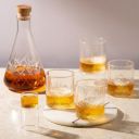 BOROSIL Whiskey Glasses Decanter Set, with Jigger, Borosilicate Glass, 4 Glasses, 1 Decanter & 1 Jigger, for Drinking Bourbon, Whiskey, Scotch, Cognac...