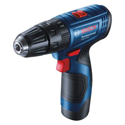 Bosch 06019G81F2 GSB-120 - Li Cordless Drill Driver, Double Battery (Blue)