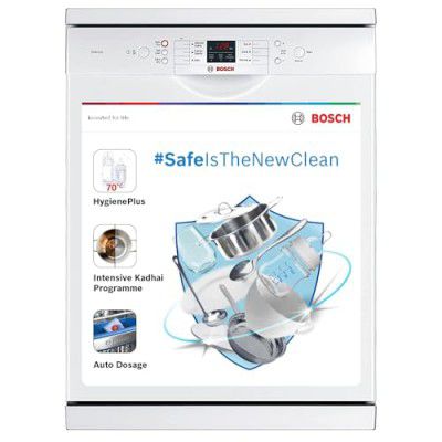 [Extra Rs.6000 Off] Bosch 13 Place Settings Dishwasher (SMS66GW01I, White)