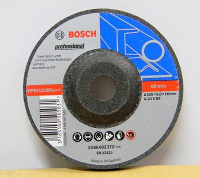 Bosch 2-608-602-372 Ag4 Grinding Disc 4-inch 100 x 60 x 16 mm Grinding Wheel (Black)