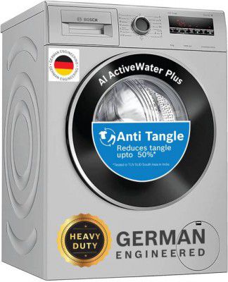 BOSCH 8 kg Fully Automatic Front Load Washing Machine with In-built Heater Silver (WAJ28262IN)