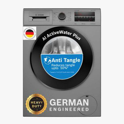 BOSCH 8 Kg with Steam Fully Automatic Front Load Washing Machine with In-built Heater Grey (WAJ2846PIN)