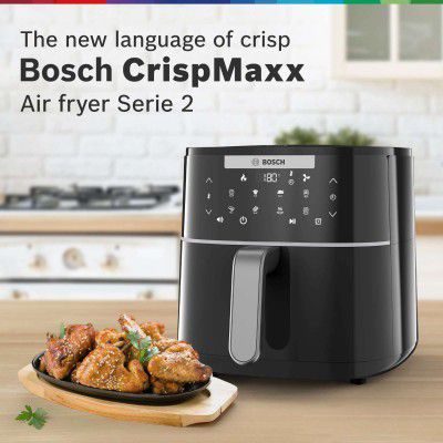 BOSCH Cripsmaxx-Touch Panel|MAF240B0IN|Preheat & Keep Warm Function| 2years Air Fryer (4 L)