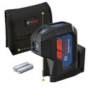 Bosch GPL 3 G Professional 3-Point Laser Measure, Green Laser, 30 M, IP65, Integrated Rotation Mount, 0.35 kg + 2 x 1.5 V LR6 battery (AA)...