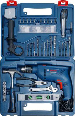 Bosch GSB 600 Corded Electric Impact Drill Kit, (100 Pc Kit)