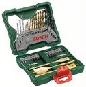 Bosch Professional Drill Bits And Screwdriver Bits Set, 40-Piece, X-Line Green, Masonry+Hss-Tin Metal+Wood Drill Bits, Screwdriver Bits, Countersink Bits And A Universal Holder...