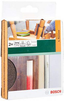Bosch Professional Foam Sanding Pad for Medium Sanding, Pack of 2, 69X97X26 Mm
