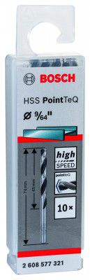 Bosch Professional Twist Drill PointTeQ 9/64