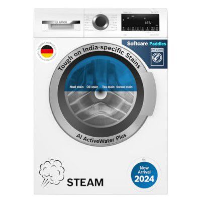 BOSCH 9 kg Fully Automatic Front Load with In-built Heater White (WGA14200IN)