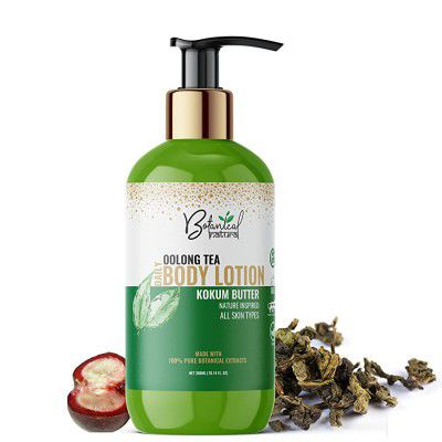 BotanicalNatura Oolong Tea Face & Body Lotion With Kokum Butter & Shea Butter For Deep Skin Hydration | Nature Inspired | All Skin Types - 300ML