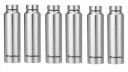 Stainless Steel Water Bottle, 1000 ml, Silver, Leak-Proof, Modern Design Stainless Steel Water Bottle,school/college/office/home/kitchen/gym/travelling (Pack 6)