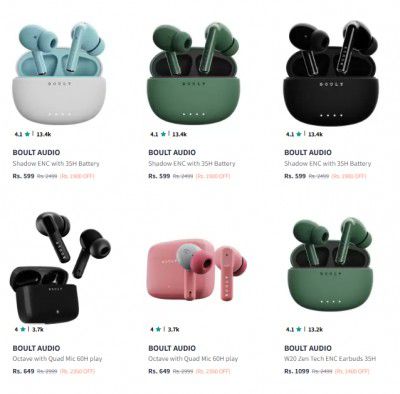 Boult Audio Earbuds Starts at ₹699