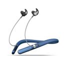 Boult Audio ZCharge Bluetooth Earphones Biggest 14.2mm Bass Driver IPX5 Premium Silicone Neck Band (Blue)...