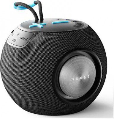 Boult Bassbox Q10 with 10W Bass Boosted, Compact Design, Dual Passive Radiator, 5.4v Bluetooth Speaker (Black, Stereo Channel)
