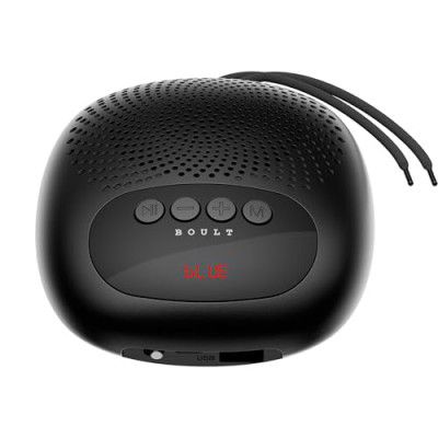 GoBoult Bassbox Q5 Bluetooth Speaker with 5 Watt BoomX Audio, Up to 18Hrs Playtime, Made in India Portable Speaker (Pure Black)