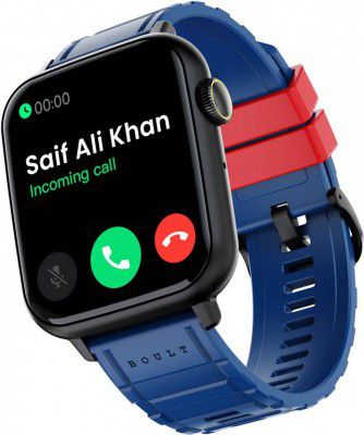Boult Drift 2 BT calling, 1.85 HD Screen, Smartwatch (Blue Strap, Free Size)