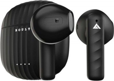 Boult K20 with Quad Mic ENC, 32H Battery Life, Low Latency Gaming (Black, True Wireless)