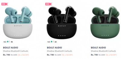 Boult Shadow Earbuds Starting @ ₹749