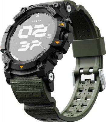Boult Thrux 1.39'HD Screen, GPS Tracker, Working Crown, BT Calling, 290+ Watch Faces Smartwatch  (Green Strap, Free Size)