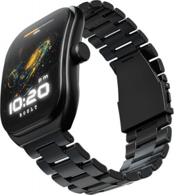 Boult Trail Smart Watch 2.01'' 3D Curved HD Display, (Metal Black)