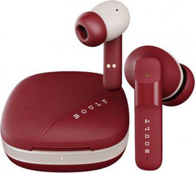 Boult W50 with Quad Mic ENC, 50H Battery Life, Low Latency Gaming, Made in India, 5.3v Bluetooth (Ruby Bronze, True Wireless)
