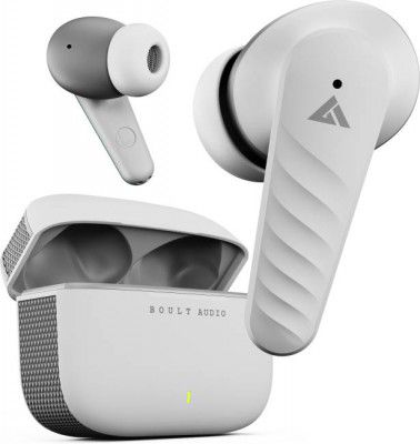 Boult X10 TWS with 45Hrs Playtime, ENC Mic Bluetooth Headset (White, True Wireless)