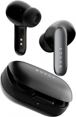 Boult Y1 Pro with Zen Quad Mic ENC, 60Hrs Battery, Fast Charging, Knurled Design, 5.3v Bluetooth Headset  (Red, True Wireless)