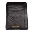 BOVINE Slimmest Compact Small Unisex Pure Unique Leather Gift Wallet for Kids Birthday Boys Girl Adults Men Women Marriage Anniversary Husband Wife Special (Black)...