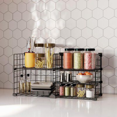 BOXJOY 5 Shelf Horizontal Kitchen Organizer Rack Stand 