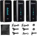BOYA BY-XM6 S2 2.4GHz Dual Wireless Lavalier Microphone System for YouTube,Tiktok,Vlogging,Interview Live Stream Compatible with iPhone, Android, DSLR Cameras, Camcorders,...