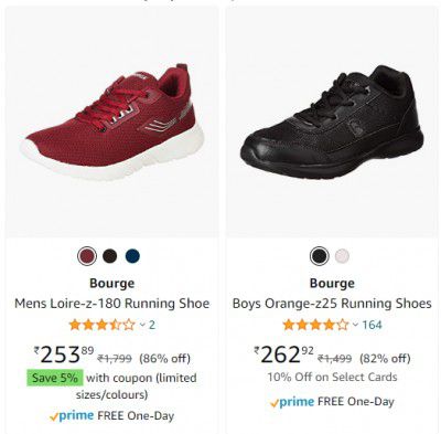 Boys Running Shoes upto 80% off