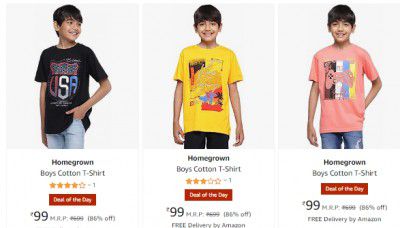 Boy's T-shirts Starts ₹99