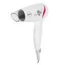 BPL 1200W Foldable Hair Dryer with Ionic Air Function for fast dry and silky hair, White and Pink...