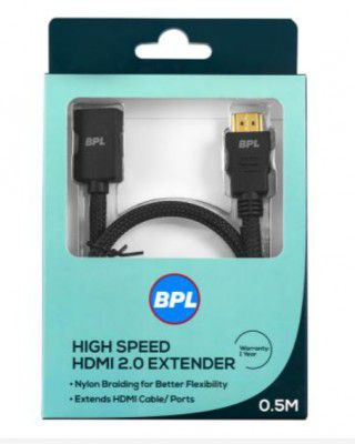 BPL BHDMI301 0.5 metre Braided HDMI extender