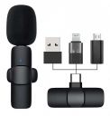 BQYA 2.4 ghz Wireless Microphone Noise cancallation 50 Meter Range Plug & Play Rechargeable Microphone Lapel Mic System for Andriod/Type-c/iPhone & All USB Devices (1 Year Warranty)...