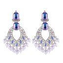 Brado Jewellery Stylish Crystal Dangle Earrings for Girls and Women...