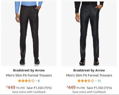 Upto 75% OFF - Arrow Trouser starting ₹429